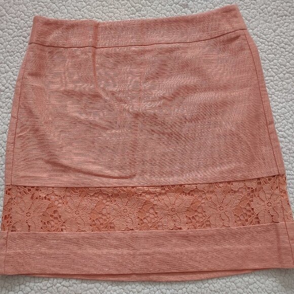 LOFT Dresses & Skirts - NWT Ann Taylor Loft peach light orange career straight pencil skirt ladies sz 2